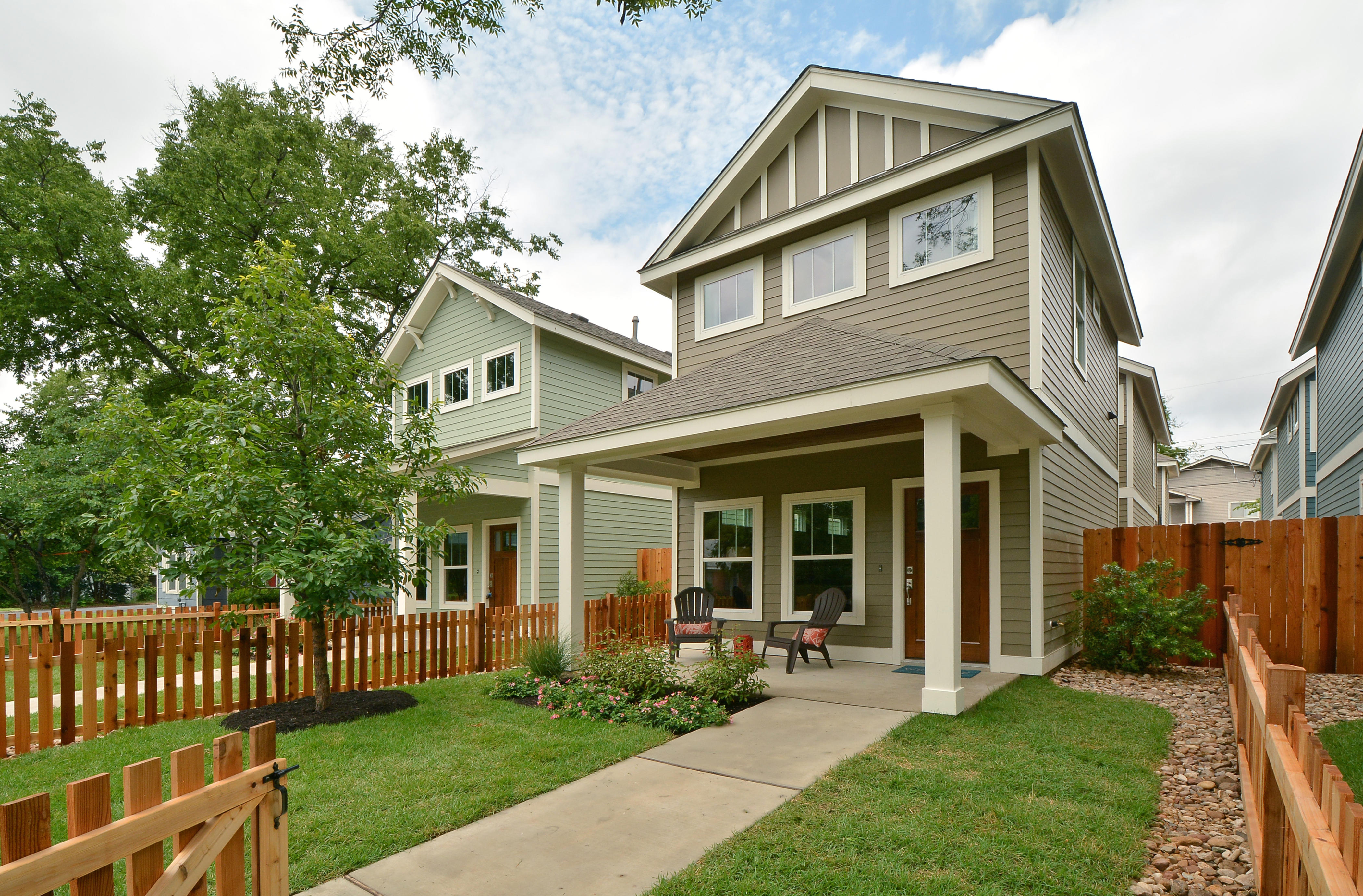 A house built on a lot size smaller than the existing 5,750 square foot minimum.